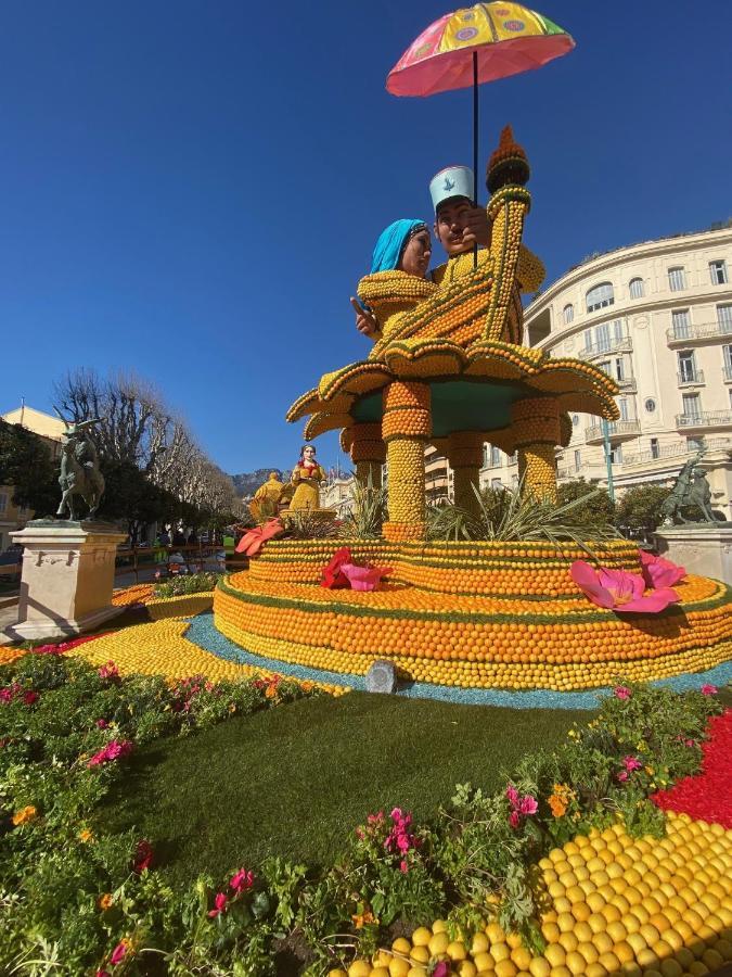 3 Pieces Des Jardins Apartment Menton Exterior foto
